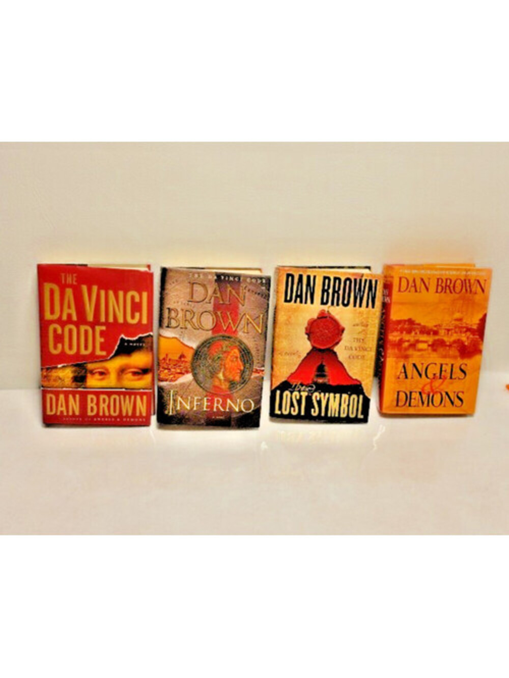 Dan Brown 4 Book Hardcover Lot Da Vinci Code Inferno Lost Symbol Angels & Demons